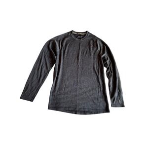 Smartwool 250 Merino Base Layer Mens Large Gray Long Sleeve Crew Top Mid weight